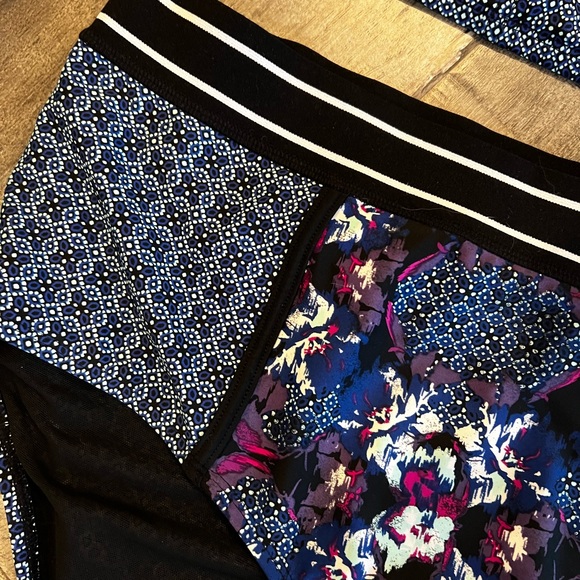 Lane Bryant Two Piece Blue + Purple Print Swimsuit - Picture 5 of 5